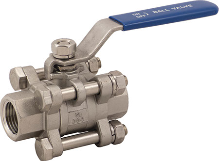 Stainless Ball Valve - 1/2" - 3 Piece